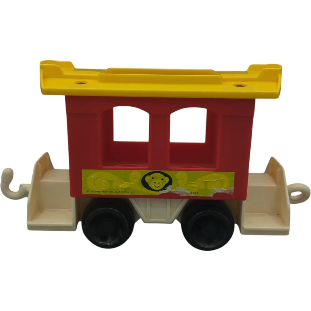 Vintage Fisher Price 1971 Circus Train 991 Little‎ People 3 Pieces